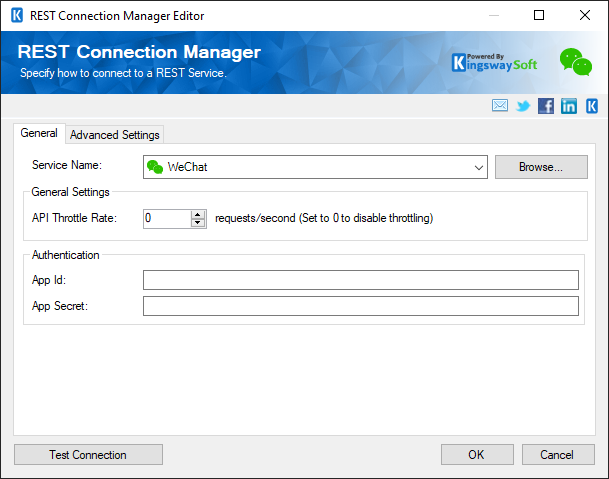 SSIS REST WeChat Connection Manager